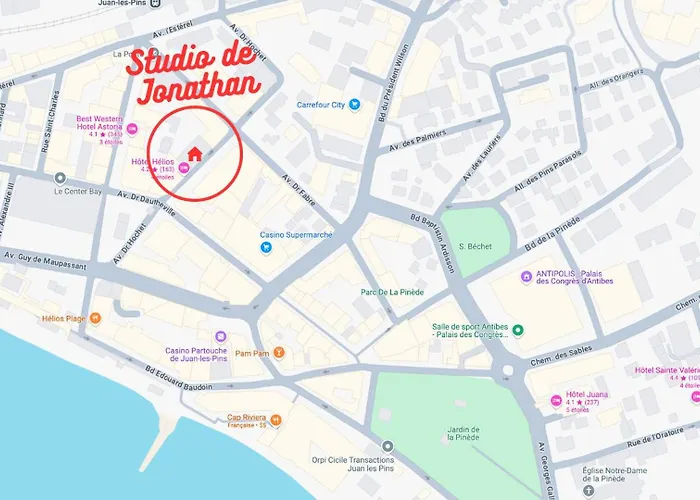 De Jonathan - Refait A Neuf - A 200m Apartment Juan-les-Pins